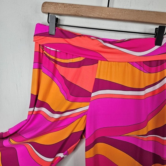 Trina Turk Vivid Vista Swim Pant M? S? Pink Orange Cover Up - Picture 4 of 9